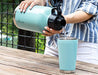 Reduce Insulated Growler, 64 oz - Up to 60 Hours Cold - Vacuum Insulated, Large Capacity for Any Adventure - Dual Opening Leak-Proof Lid, Doubles as a Cup - Eucalyptus, Opaque Gloss - The Beer Connoisseur® Store