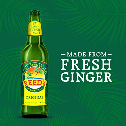 Reed's, Original Ginger Beer, Great Tasting All Natural Craft Ginger Beer with Fresh Ginger Root (12OZ Bottle) - The Beer Connoisseur® Store
