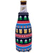 Reindeer and Beers Christmas Pattern Beer Bottle Coolie (1) - The Beer Connoisseur® Store