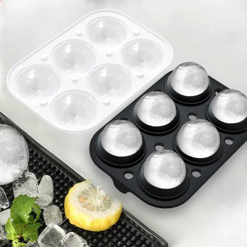 ROTTAY Ice Cube Trays (Set of 2), Sphere Ice Ball Maker with Lid & Large Square Ice Cube Maker for Whiskey, Cocktails and Homemade, Keep Drinks Chilled - The Beer Connoisseur® Store
