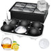 ROTTAY Ice Cube Trays (Set of 2), Sphere Ice Ball Maker with Lid & Large Square Ice Cube Maker for Whiskey, Cocktails and Homemade, Keep Drinks Chilled - The Beer Connoisseur® Store