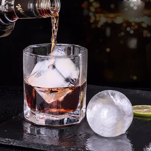 ROTTAY Ice Cube Trays (Set of 2), Sphere Ice Ball Maker with Lid & Large Square Ice Cube Maker for Whiskey, Cocktails and Homemade, Keep Drinks Chilled - The Beer Connoisseur® Store