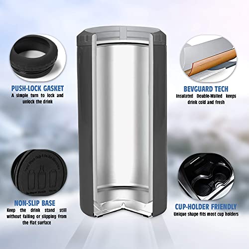 SANDJEST 4-in-1 Best Dad Ever Tumbler Gifts for Dad from Daughter Son - 12oz Dad Can Cooler Tumblers Travel Mug Cup - Stainless Steel Insulated Cans Coozie Christmas, Birthday, Father's Day Papa Gift - The Beer Connoisseur® Store