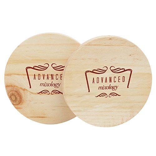 Set of 100 100% Pure Copper Moscow Mule Mugs By Advanced Mixology (16 oz each) with 100 Artisan Hand Crafted Wooden Coasters - Barrel With Brass Handle - The Beer Connoisseur® Store