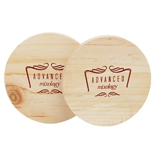 Set of 20 Advanced Mixology Moscow Mule 100% Pure Copper Mugs - 16 Ounce with 2 Artisan Hand Crafted Wooden Coasters - Barrel With Brass Handle - The Beer Connoisseur® Store