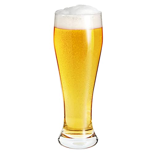 Set of 4 Tall 23 Oz Pilsner Beer Glasses, Clear Drinking Glassware - The Beer Connoisseur® Store