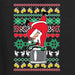 Shark & Hammer Santa Keg Stand Beer Drinking Drunk Ugly Christmas Sweater Unisex Crewneck Graphic Sweatshirt, Black, X-Large - The Beer Connoisseur® Store