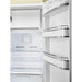 Smeg FAB28 50's Retro Style Aesthetic Top Freezer Refrigerator with 9.92 Cu Total Capacity, Multiflow Cooling System, Adjustable Glass Shelves 24-Inches, White Right Hand Hinge - The Beer Connoisseur® Store