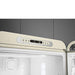 Smeg FAB32 50's Retro Style Aesthetic Bottom Freezer Refrigerator with 11.17 Cu Total Capacity, Multiflow Cooling System, Adjustable Glass Shelves 24-Inches, White Right Hand Hinge - The Beer Connoisseur® Store