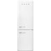 Smeg FAB32 50's Retro Style Aesthetic Bottom Freezer Refrigerator with 11.17 Cu Total Capacity, Multiflow Cooling System, Adjustable Glass Shelves 24-Inches, White Right Hand Hinge - The Beer Connoisseur® Store
