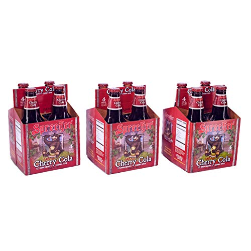 Sprecher Cherry Cola, Fire-Brewed Craft Soda, Glass Bottle, 16oz, 12 Pack - The Beer Connoisseur® Store