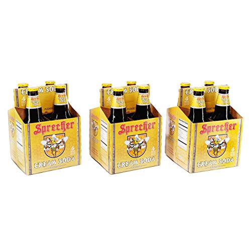 Sprecher Cream Soda, Fire-Brewed Craft Soda, Glass Bottle, 16oz, 12 Pack - The Beer Connoisseur® Store
