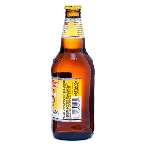 Sprecher Cream Soda, Fire-Brewed Craft Soda, Glass Bottle, 16oz, 12 Pack - The Beer Connoisseur® Store