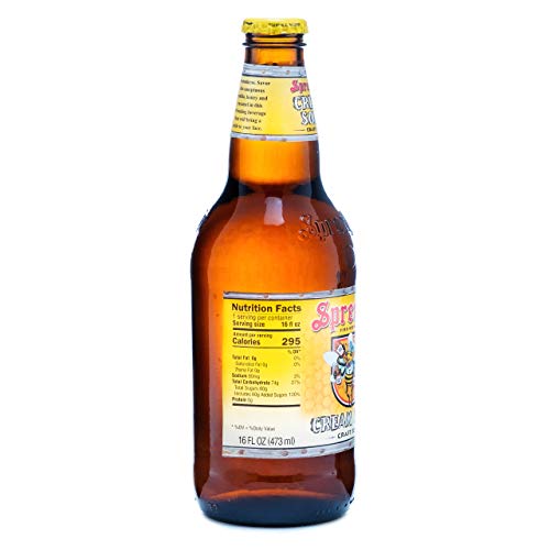 Sprecher Cream Soda, Fire-Brewed Craft Soda, Glass Bottle, 16oz, 12 Pack - The Beer Connoisseur® Store