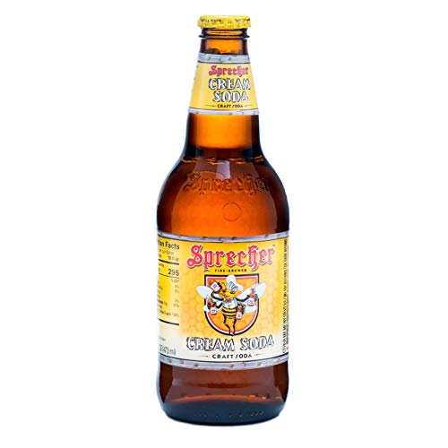 Sprecher Cream Soda, Fire-Brewed Craft Soda, Glass Bottle, 16oz, 12 Pack - The Beer Connoisseur® Store