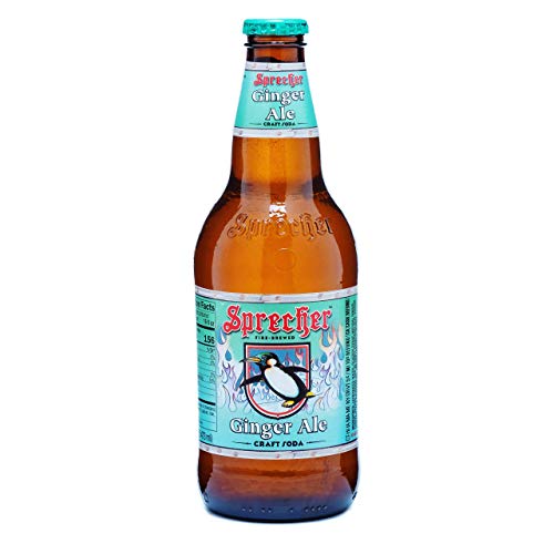 Sprecher Ginger Ale, Fire-Brewed Gourmet Craft Soda, Glass Bottle, 16oz, 12 Pack - The Beer Connoisseur® Store