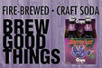 Sprecher Grape Soda, Great Tasting, Hand Crafted, Fire-Brewed Gourmet Craft Soda, 16oz Glass Bottle (3-4 packs,12 bottles) - The Beer Connoisseur® Store