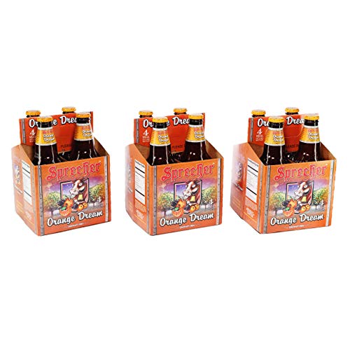 Sprecher Orange Dream, Fire-Brewed Craft Soda, Glass Bottle, 16oz, 12 Pack - The Beer Connoisseur® Store