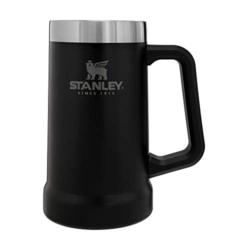 Stanley 10-02874-030 The Big Grip Beer Stein Matte Black 24OZ / .7L - The Beer Connoisseur® Store
