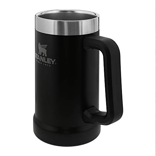 Stanley 10-02874-030 The Big Grip Beer Stein Matte Black 24OZ / .7L - The Beer Connoisseur® Store