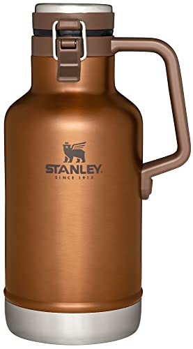 Stanley Classic Easy-Pour Growler 64oz, Insulated Growler Keeps Beer Cold & Carbonated Made with Stainless Steel Interior, Durable Exterior Coating & Leak-Proof Lid, Easy to Carry Handle - The Beer Connoisseur® Store