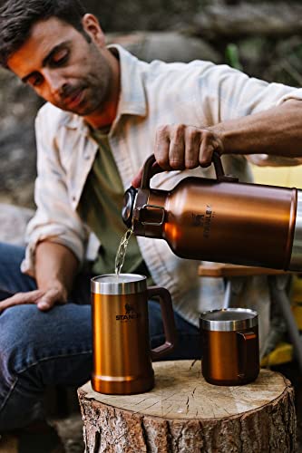 Stanley Classic Easy-Pour Growler 64oz, Insulated Growler Keeps Beer Cold & Carbonated Made with Stainless Steel Interior, Durable Exterior Coating & Leak-Proof Lid, Easy to Carry Handle - The Beer Connoisseur® Store