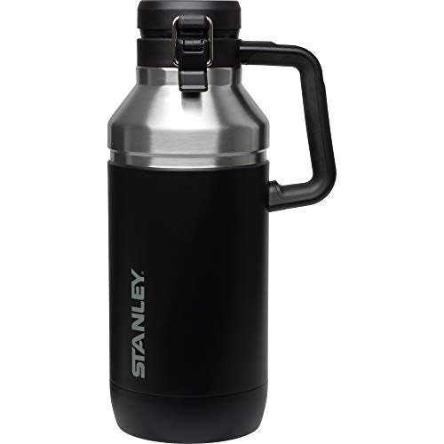 Stanley Go Growler, 64oz Stainless Steel Vacuum Insulated Beer Growler, Rugged Growler with Stainless Steel Interior, 24 Hours Cold and 4 Days Ice Retention - The Beer Connoisseur® Store