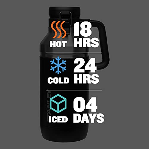 Stanley Go Growler, 64oz Stainless Steel Vacuum Insulated Beer Growler, Rugged Growler with Stainless Steel Interior, 24 Hours Cold and 4 Days Ice Retention - The Beer Connoisseur® Store