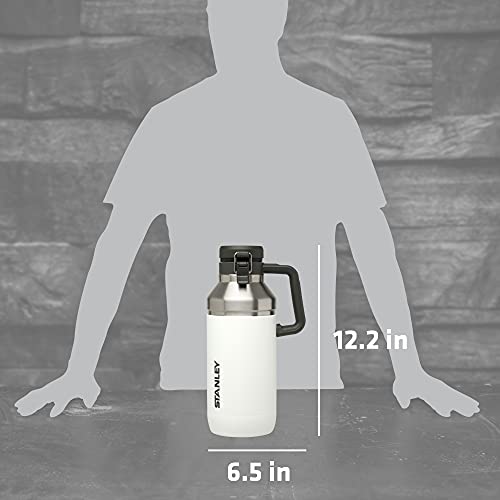 Stanley Go Growler, 64oz Stainless Steel Vacuum Insulated Beer Growler, Rugged Growler with Stainless Steel Interior, 24 Hours Cold and 4 Days Ice Retention - The Beer Connoisseur® Store