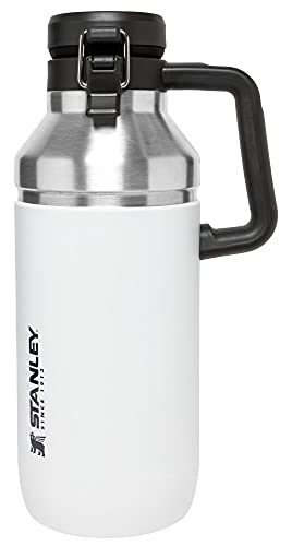 Stanley Go Growler, 64oz Stainless Steel Vacuum Insulated Beer Growler, Rugged Growler with Stainless Steel Interior, 24 Hours Cold and 4 Days Ice Retention - The Beer Connoisseur® Store