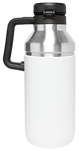 Stanley Go Growler, 64oz Stainless Steel Vacuum Insulated Beer Growler, Rugged Growler with Stainless Steel Interior, 24 Hours Cold and 4 Days Ice Retention - The Beer Connoisseur® Store