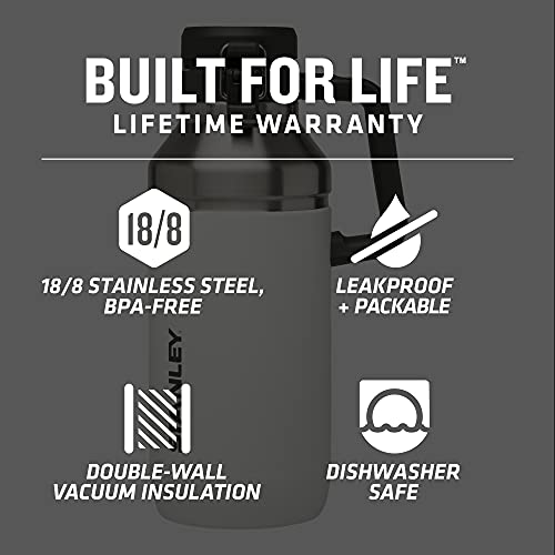 Stanley Go Growler, 64oz Stainless Steel Vacuum Insulated Beer Growler, Rugged Growler with Stainless Steel Interior, 24 Hours Cold and 4 Days Ice Retention - The Beer Connoisseur® Store