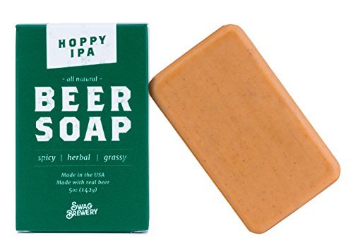 Swag Brewery Hoppy IPA BEER SOAP | Cool Guys Gift for Beer Drinkers, Men, Grooming, Father's and Valentine's Day | All Natural + Made in USA | Man Cave Approved - The Beer Connoisseur® Store