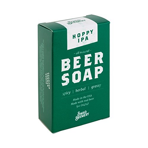 Swag Brewery Hoppy IPA BEER SOAP | Cool Guys Gift for Beer Drinkers, Men, Grooming, Father's and Valentine's Day | All Natural + Made in USA | Man Cave Approved - The Beer Connoisseur® Store