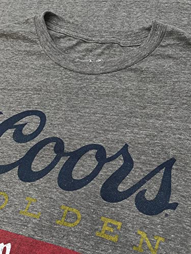 Tee Luv Coors Banquet Beer T-Shirt - Retro Coors Beer Shirt (Large) Royal Snow Heather - The Beer Connoisseur® Store