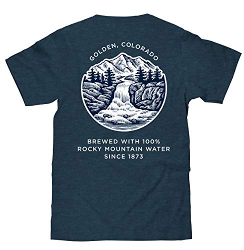 Tee Luv Coors Banquet Shirt - Golden Colorado Coors Beer T-Shirt (Denim Heather) (XL) - The Beer Connoisseur® Store