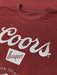 Tee Luv Coors Beer T-Shirt - Retro Coors Banquet Golden Colorado Lion Logo Shirt (Brick Heather) (XL) - The Beer Connoisseur® Store