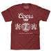 Tee Luv Coors Beer T-Shirt - Retro Coors Banquet Golden Colorado Lion Logo Shirt (Brick Heather) (XL) - The Beer Connoisseur® Store