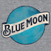 Tee Luv Men's Distressed Blue Moon Beer Logo Shirt (Graphite Grey Heather) (M) - The Beer Connoisseur® Store