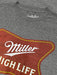 Tee Luv Miller High Life Beer Logo Shirt (Graphite Snow Heather) (L) - The Beer Connoisseur® Store
