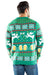 Tipsy Elves Men's Beer Bong Angel Christmas Sweater - Funny Ugly Christmas Sweater: Small Green - The Beer Connoisseur® Store