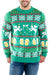 Tipsy Elves Men's Beer Bong Angel Christmas Sweater - Funny Ugly Christmas Sweater: Small Green - The Beer Connoisseur® Store