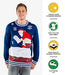 Tipsy Elves Men's Natural Light Ugly Christmas Sweater - Natty Light Xmas Sweater: Large Blue - The Beer Connoisseur® Store