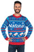 Tipsy Elves Men's Natural Light Ugly Christmas Sweater - Natty Light Xmas Sweater: X-Large Blue - The Beer Connoisseur® Store