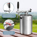 TMCRAFT 170oz Mini Keg Growler, Pressurized Stainless Steel Home Keg Kit System with Adjustable Faucet Keeps Fresh and Carbonation for Homebrew, Craft and Draft Beer - The Beer Connoisseur® Store