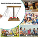 UBeesize Ring Toss Game for Adults and Kids, Ring Hook Party Game String, Larger Base Stability 5+5 Round, Fast-paced Interactive Ring and Hook Game Ring Toss, Wooden Clash Toss Bars Shots Game - The Beer Connoisseur® Store