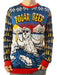 Ugly Christmas Party Unisex Ugly Christmas Sweater Polar Beer-Large Polar Beer Blue - The Beer Connoisseur® Store