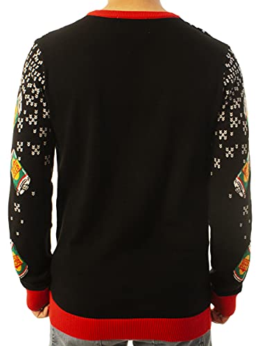 Ugly Christmas Party Unisex Ugly Christmas Sweater Reinbeer-Medium Reinbeer Black - The Beer Connoisseur® Store