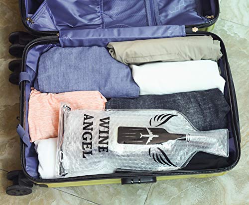 [UPGRADED PROTECTION] 4 Set (8 pcs) Reusable Wine Bags for Travel, Wine Travel Protector, Bottle Travel Sleeve Case For Airplane, Car, Cruise, TRIPLE Protection Luggage Leak-proof Safety Impact Resist - The Beer Connoisseur® Store
