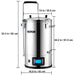 VEVOR Electric Brewing System, 9.2 Gal/35 L Brewing Pot, All-in-One Home Beer Brewer w/Pump - The Beer Connoisseur® Store